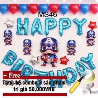 SET BÓNG SINH NHẬT HÌNH SIÊU NHÂN CHO BÉ