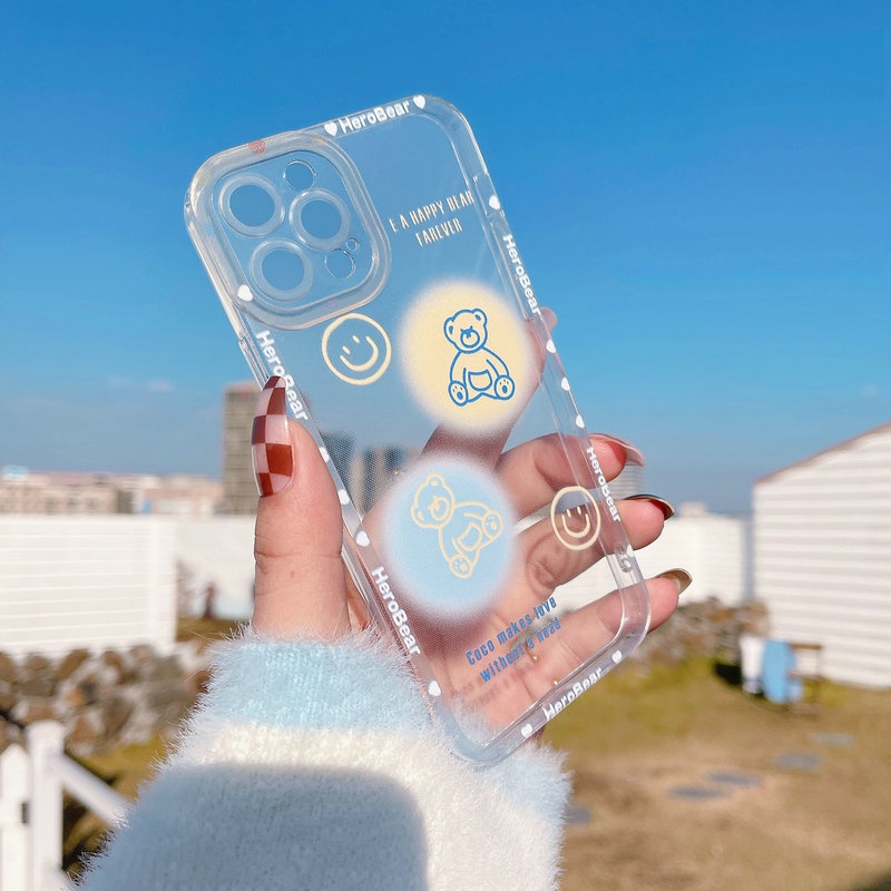 Ốp Điện Thoại Mềm Hình Gấu Cho Samsung Galaxy A03 A03S A02S A21S A20S A10S A22 A31 A32 A02 M02 A11 M11 A12 A52 A52S A72 A51 A71 A50 A50S 4G 5G