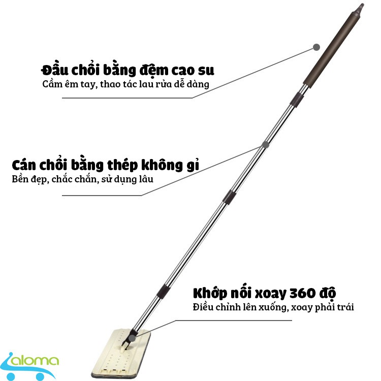 Bộ chổi lau nhà thông minh CleanMaster CM-002 gọn nhẹ tiết kiệm sức lực