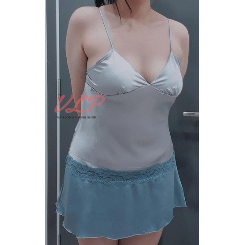 [BIGSIZE_85KG]_DN59_TẶNG NỘI Y SEXY_Váy / đầm lụa trơn dáng suông đơn giãn