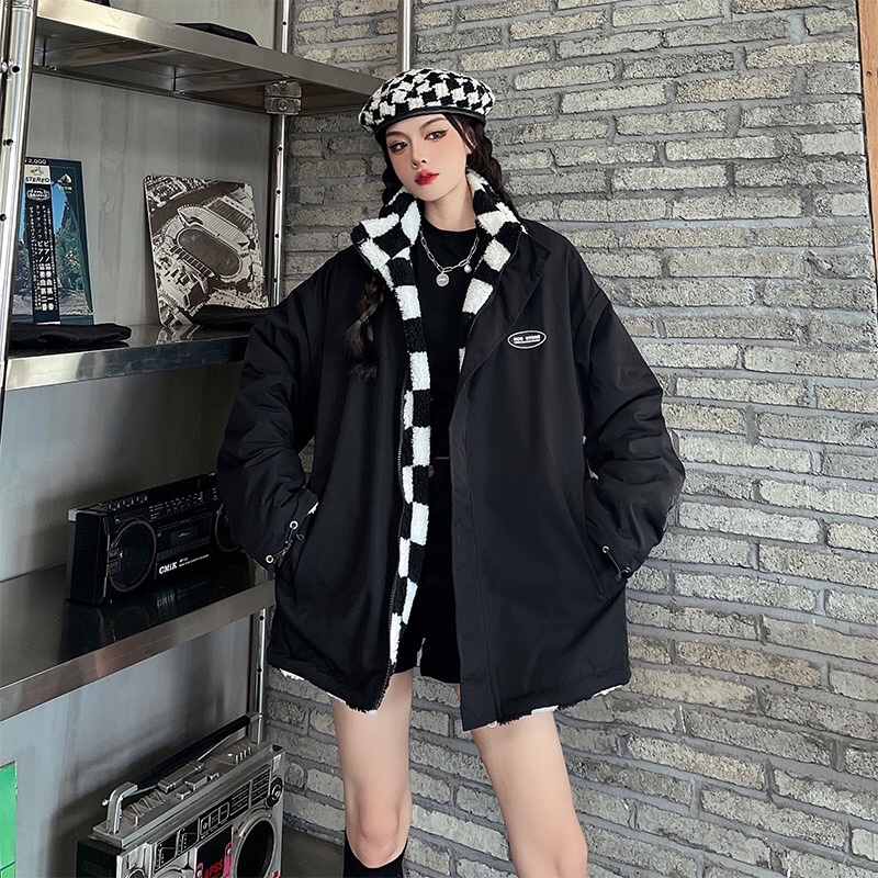 Áo Khoá lông Caro 2 Mặt như hình |kèm ảnh thật 100%|