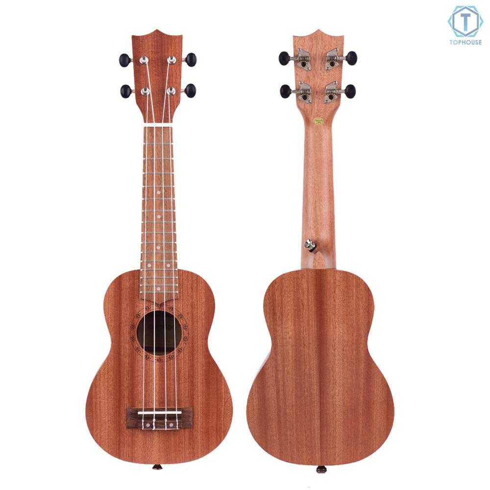 Đàn Ukulele Soprano 21 Inch Bằng Gỗ Cho Người Mới Bắt Đầu