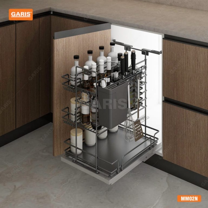 Giá Dao Thớt , Gia Vị, Chai Lọ Garis MM02N - Bề Mặt Phủ Nano 5 Lớp