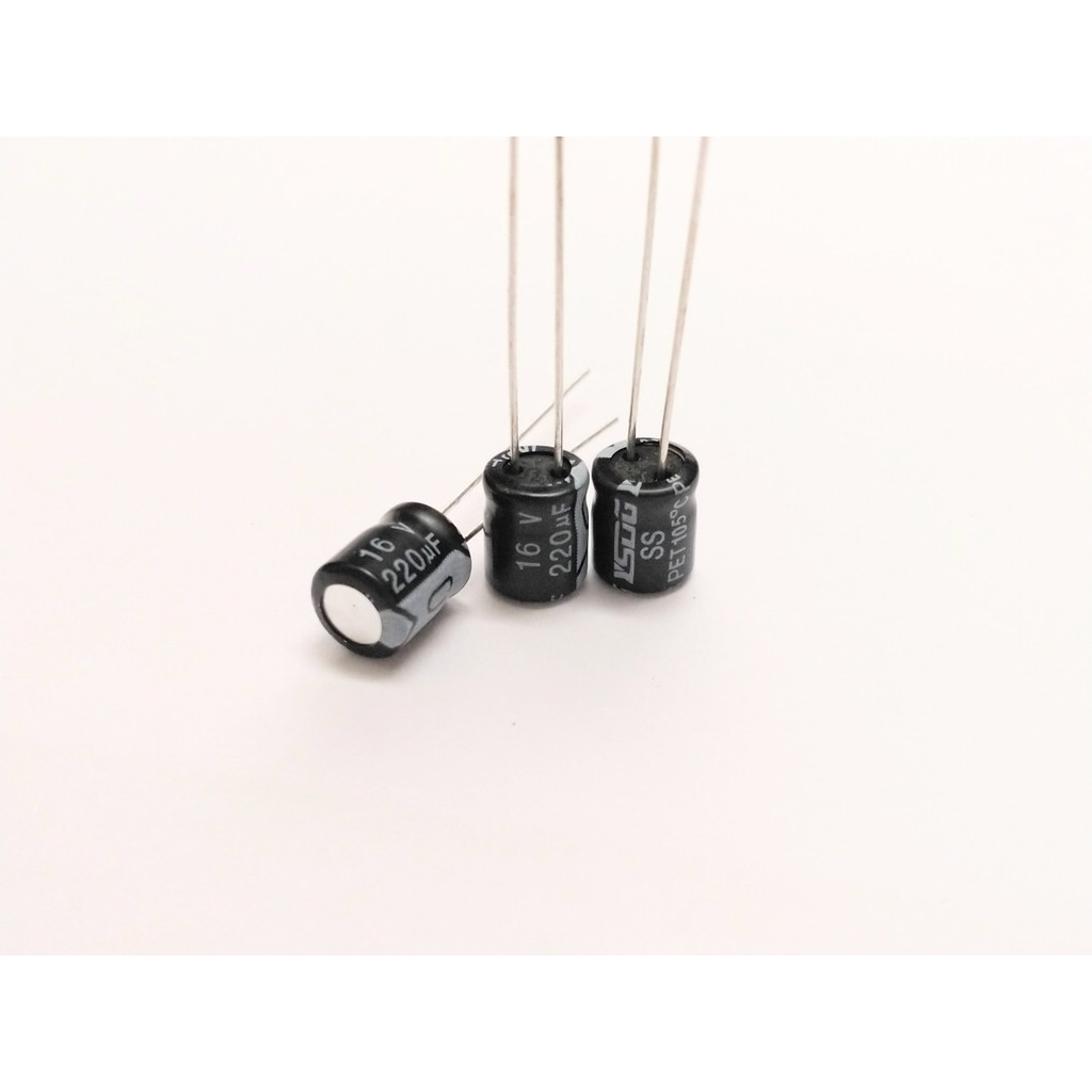 Tụ 220uF 16V 6.3x7mm
