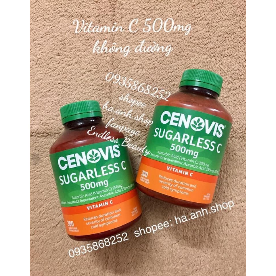 Viên dưỡng vitamin C Cenovis 500mg 100 viên và 300 viên