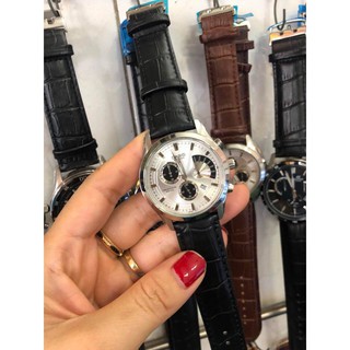Đồng hồ casio dây da nam size 40-44mm