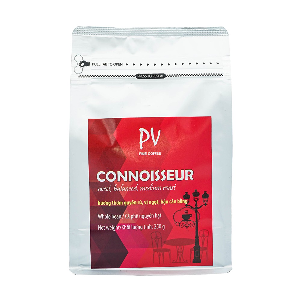 Cà Phê Nguyên Hạt PV Fine Coffee - Connoisseur - 250g - Phương Vy Coffee
