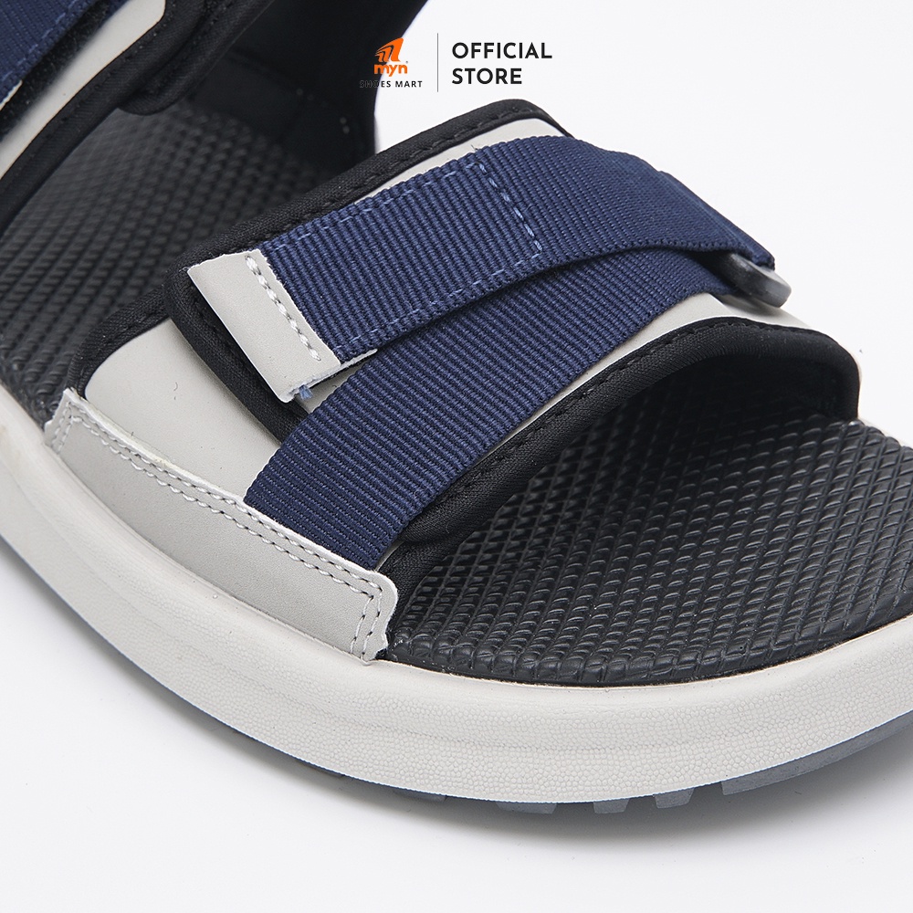 Giày Sandal Nam nữ 2 quai ZX 2822 Navy Grey bản to phối quai dán chéo quai sau tháo rời có đệm gót đế EVA phylon mới