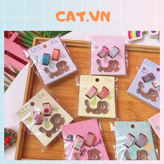 Set 2 cuộn Washi dễ thương kèm bản cắt