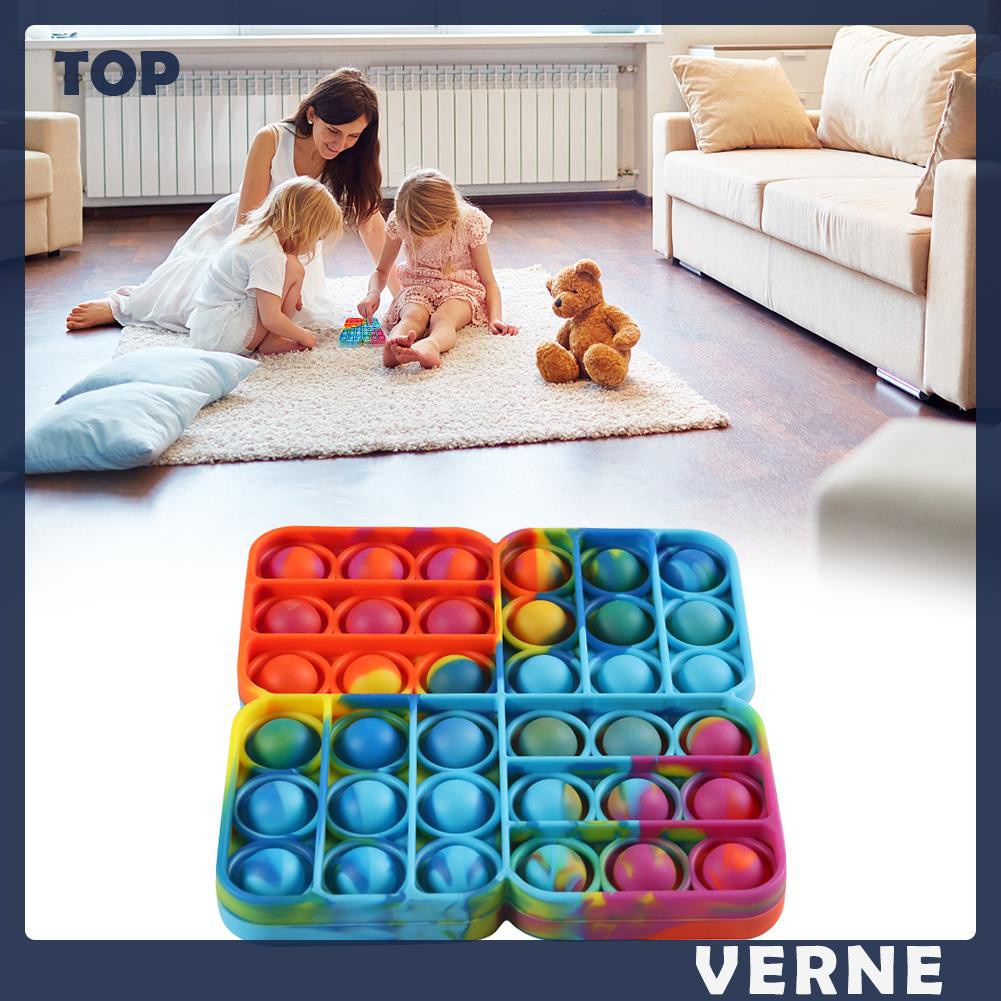 Đồ Chơi Bóp Giảm Stress Bằng Silicone Hình Tròn / Vuông