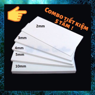 Bìa mô hình Fomex (20x30cm) COMBO 15 tấm Độ dày 2mm- 3mm / 5mm-8mm-10mm