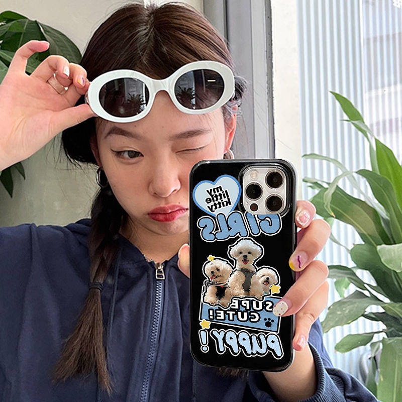 Niche Fashion Brand Cartoon Dog 14 Suitable for 13Promax Phone Case Iphone12 Apple 11 Black XR Female 8P 8qYN