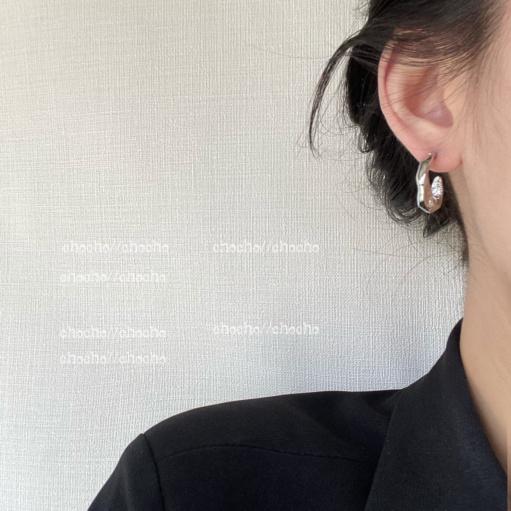 Bông Tai Hình Chữ C Phong Cách Harajuku Thời Trang