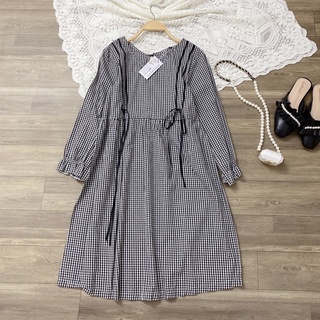50-70kg Đầm Bầu Baby Doll Cổ Bèo Siêu Xinh - ẢNH THẬT SHOP CHỤP