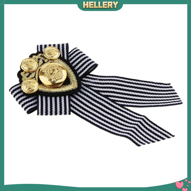 Nơ Cài Cổ Áo Họa Tiết Sọc Đỏ Phong Cách Anh Quốc Thời Trang