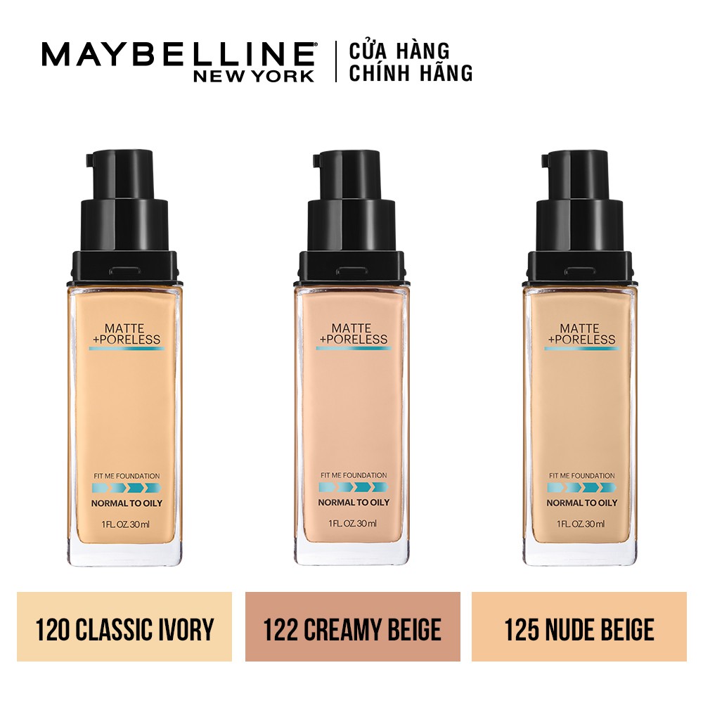 Kem nền mịn nhẹ, kiềm dầu Maybelline New York Fit Me 30ml