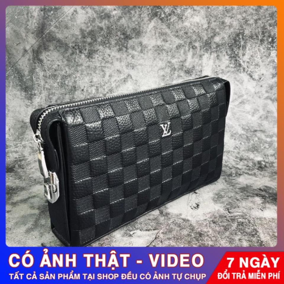 💎 FREESHIP 💎 Ví Cầm Tay Nam Da Thật.Clutch Nam khoá số Hàng Cao Cấp 💖HÀNG HIỆU 💖