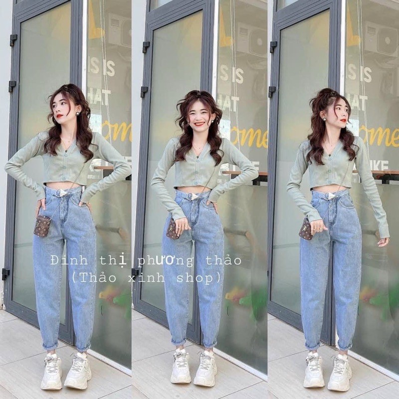 Quần bò baggy buộc dây | BigBuy360 - bigbuy360.vn