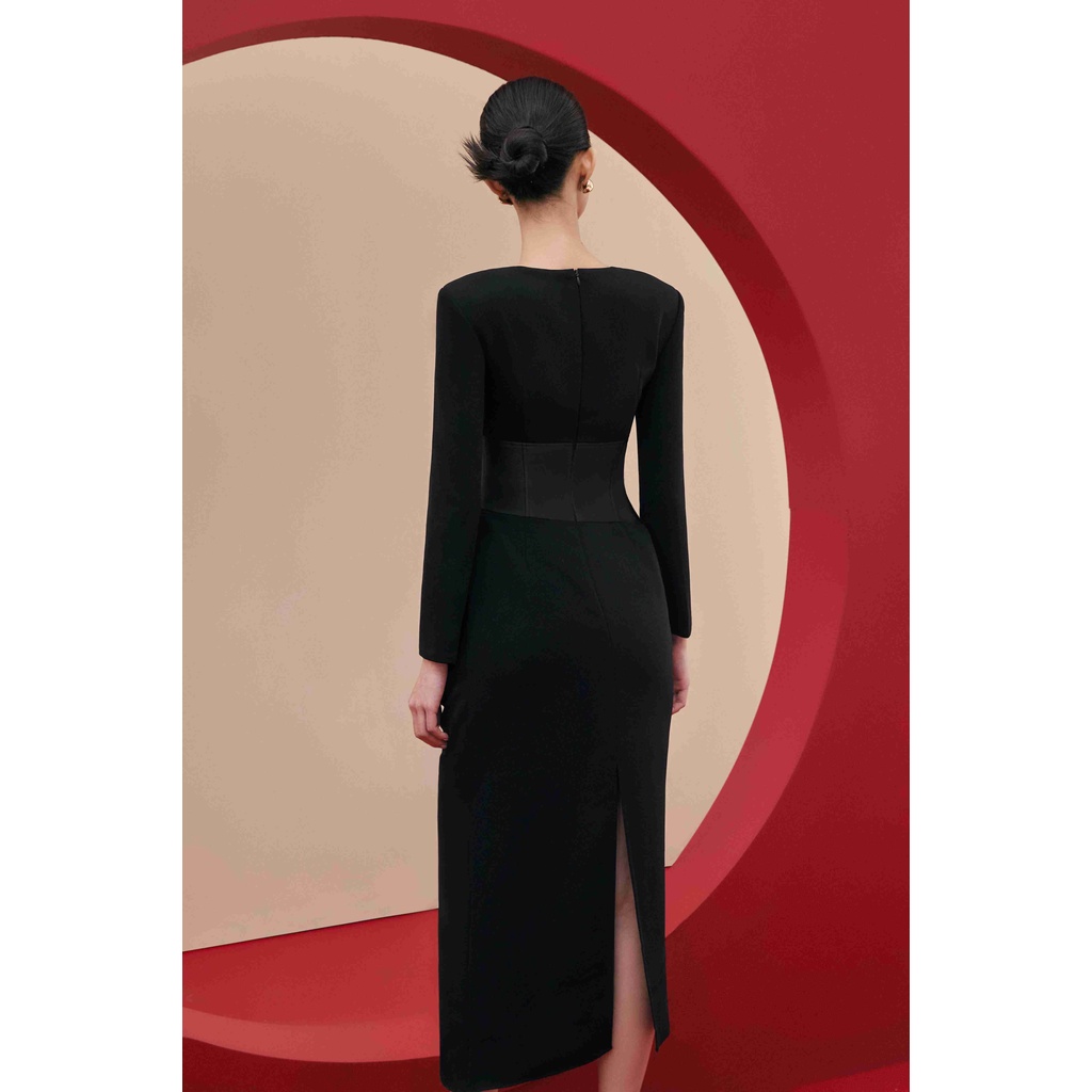 Váy VT phối corset Michelle Twill Corset Dress