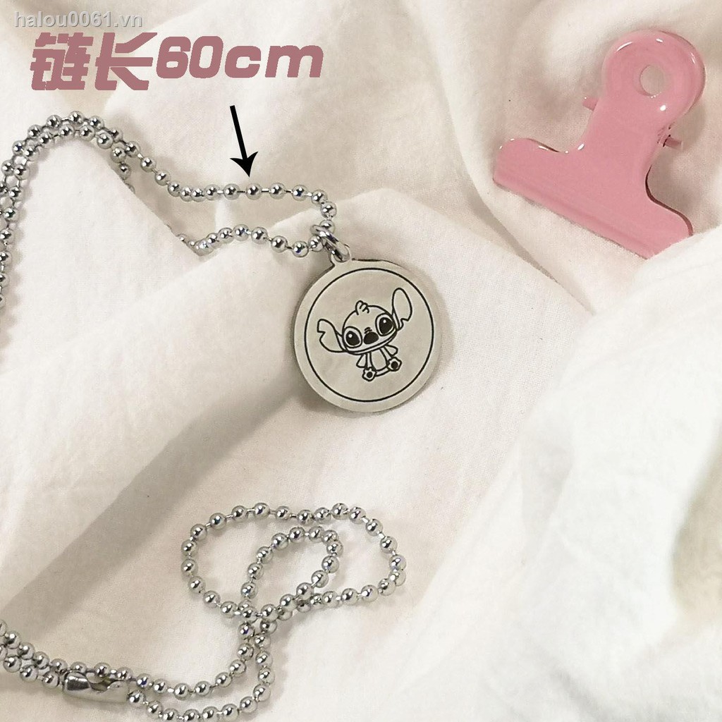 ✿Ready stock✿  Sidi Zai ins wind bungee necklace female student simple cute cartoon soil cool clavicle chain