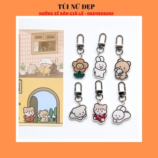 Móc khóa dễ thương trang trí balo túi xách - Móc khóa hình động vật hot trend