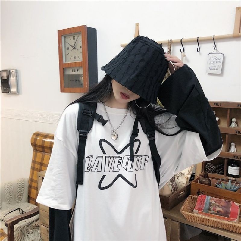 Áo thun nữ form nhỏ 30kg, áo phông tay lỡ phông dáng rộng unisex, ulzang, có size s.AP42