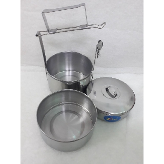 Cà mên 3 ngăn inox (cao 9cm - 6cm - 4cm)