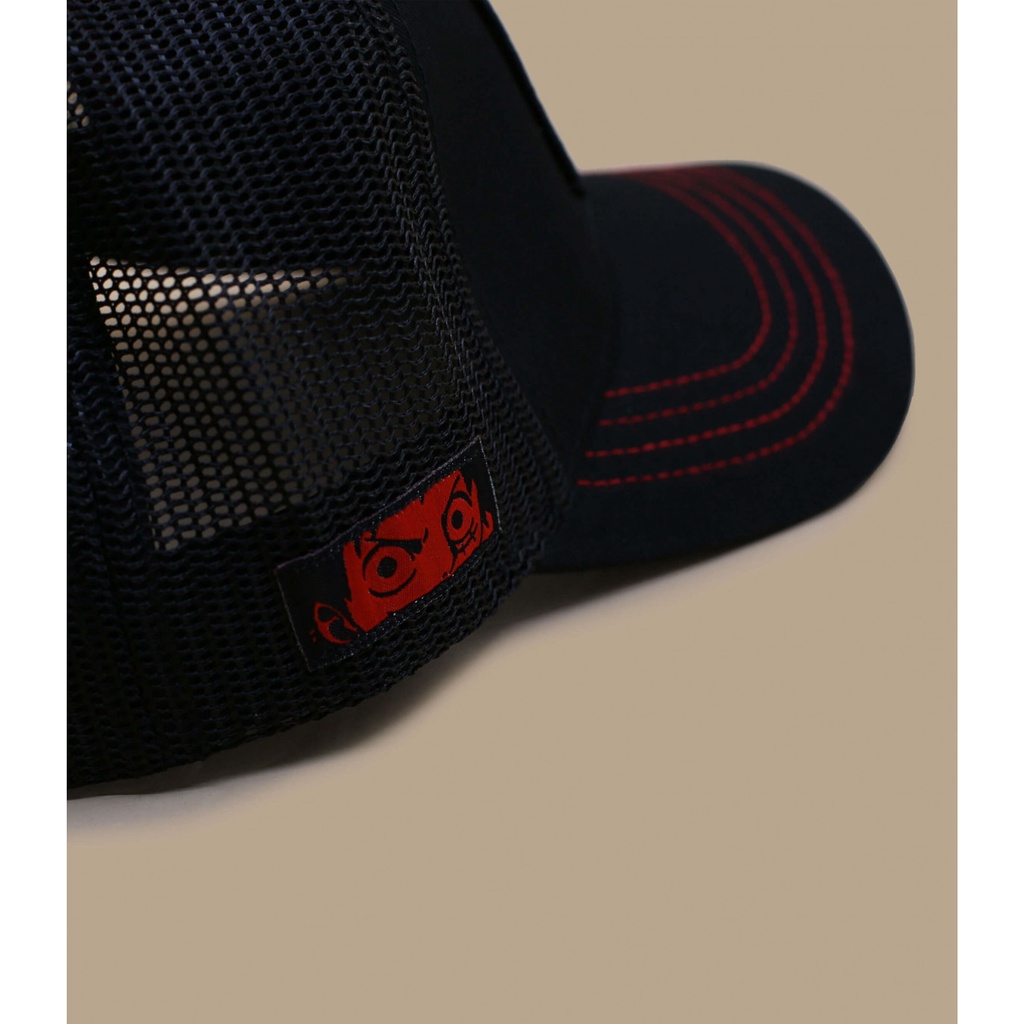 Mũ Lưỡi Trai Bằng cotton Nguyên Chất Thoáng Khí Thêu Hình Nhân Vật Hoạt Hình Luffy Nhật Bản Dễ Phối Đồ Cho Nam Và Nữ