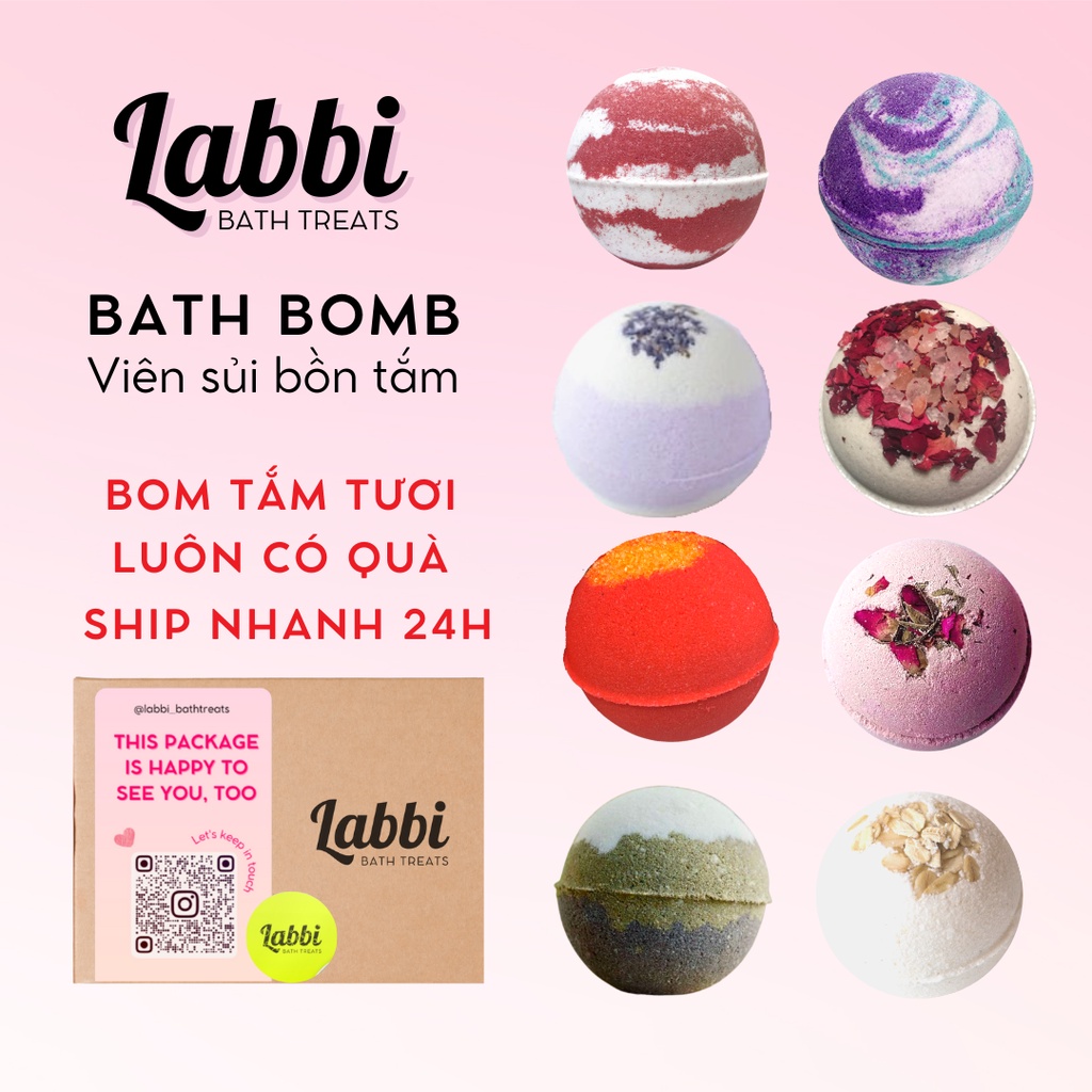 TỔNG HỢP [Labbi] Bath bomb / Viên sủi bồn tắm / Bom tắm