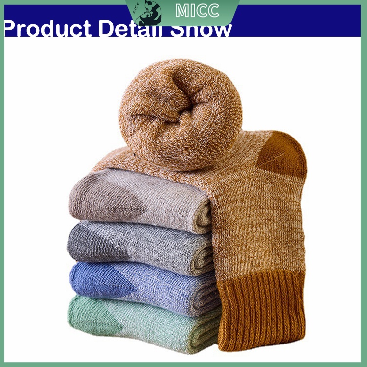 Bộ 5 Đôi Vớ Nhung Dày Họa Tiết Hoạt Hình Dễ Thương Cho Bé