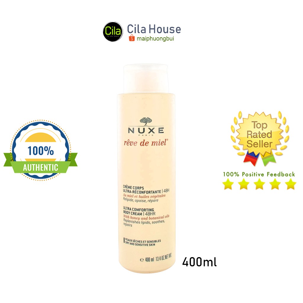 Dưỡng Thể Nuxe De Miel Ultra Comforting Body Cream 400ml - Cila house