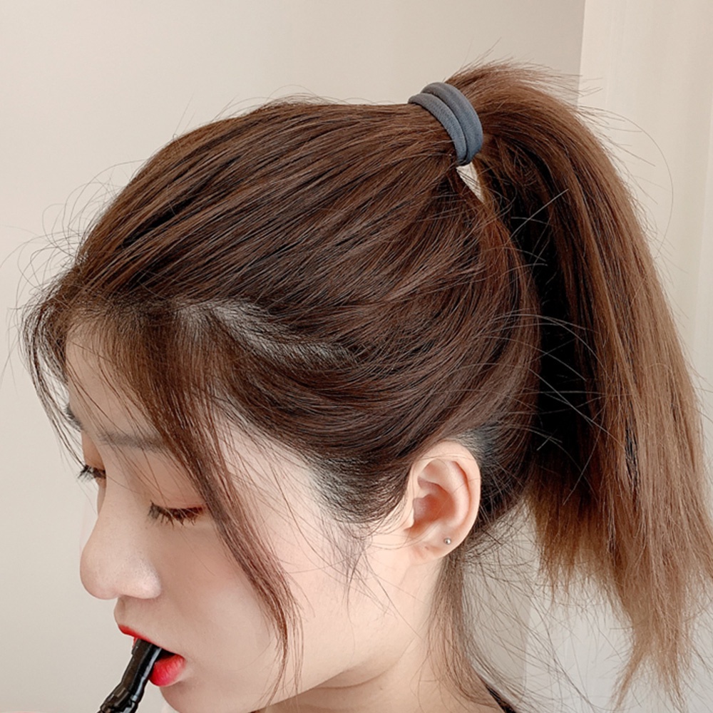 Set 25 dây buộc tóc cao su dày màu kẹo thời trang cho nữ