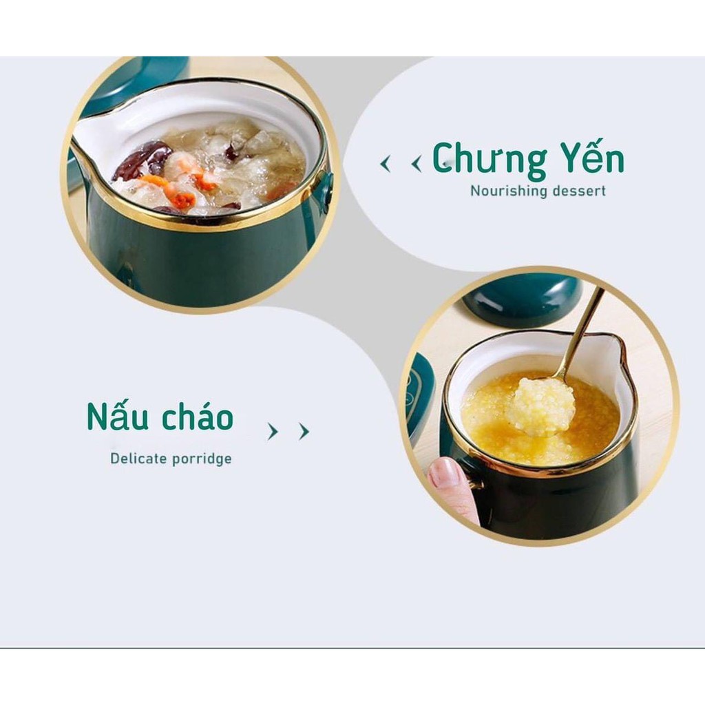 Bộ Cốc Chưng Yến, Hầm Nấu, Hâm Nóng Đa Năng Kèm Đế Nấu, Hàng Chuẩn, Có Hàng Giao Ngay Tại Tphcm.