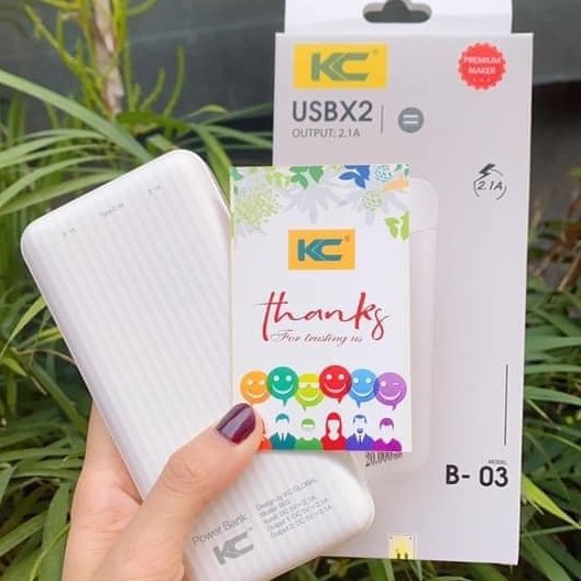 SẠC DỰ PHÒNG 10.000mah CHÍNH HÃNG KC B01 Freeship Extra SDP Chuẩn Dung Lượng Pin- Bảo hành 12 tháng