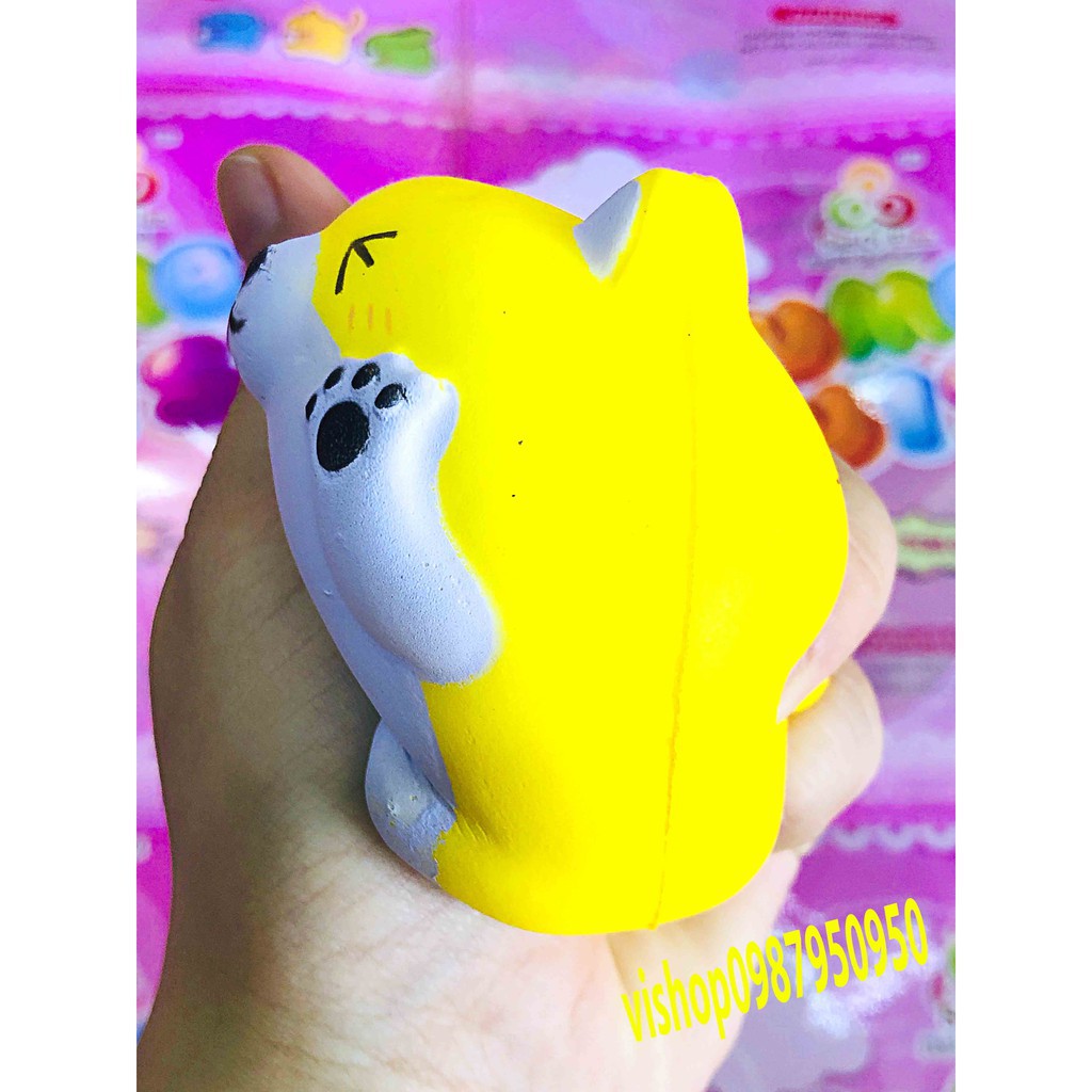 ĐỒ CHƠI SQUISHY  CHUỘT HAMSTER Ú TRÒN NHẮM MẮT LÈ LƯỠI mã FQV4 Wcàng mua càng rẻ