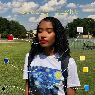 Áo Van Gogh Starry Night tranh đêm đầy sao vintage unisex