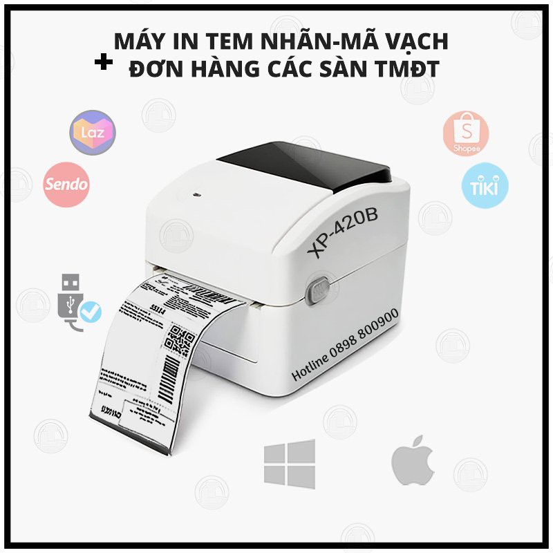 Máy In Đơn Hàng Thương Mại Điện Tử, In Mã Vận Đơn Xprinter 420B | WebRaoVat - webraovat.net.vn