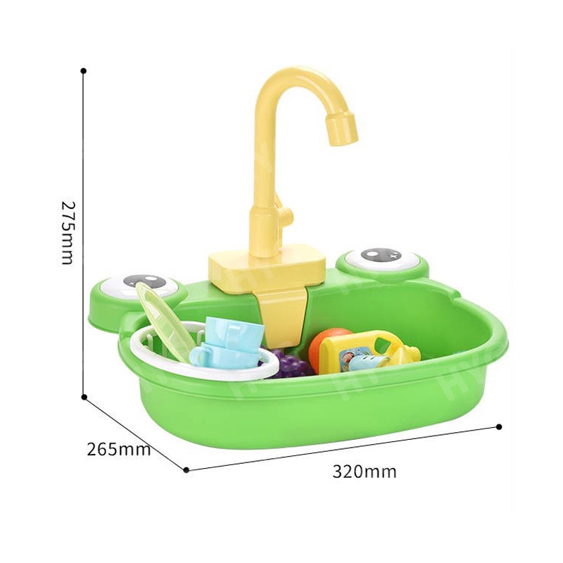 Đồ chơi bồn rửa chén nhà bếp HYG TOYS hoạt động điện tự động vui nhộn dành cho trẻ em