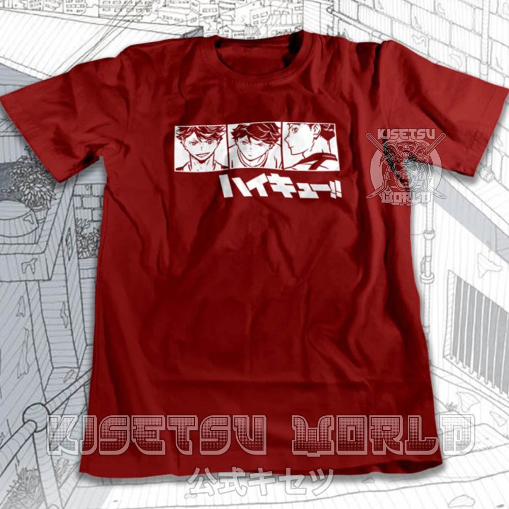 Áo phông OIKAWA TOORU AOBA JOHSAI HAIKYUU Baju Karakter Jepang x 6113 Kisetsu Tshirt