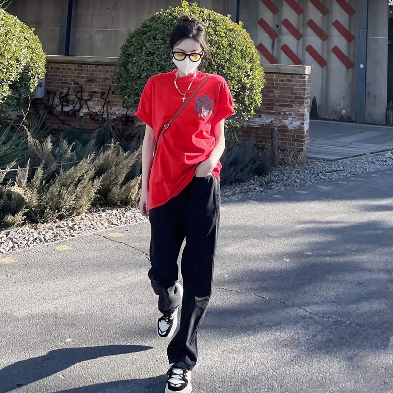 NRVP Áo Thun Tay Ngắn Cổ Tròn Thời Trang Mùa Hè Phong Cách Hàn Quốc Mới