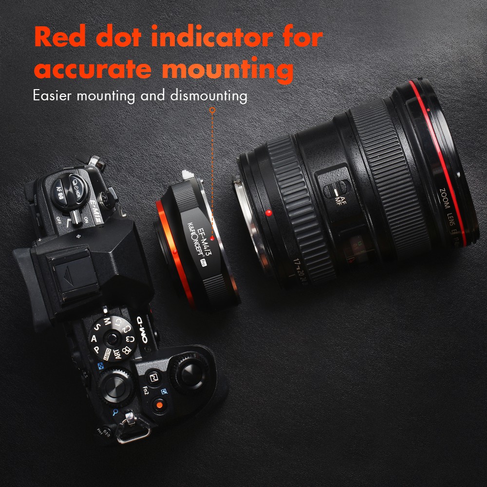 Ngàm Chuyển Đổi Ống Kính ef-m4 / 3 eos ef Sang m43 m4 / 3 Cho canon eos ef lens Sang m4 / 3 mft m43