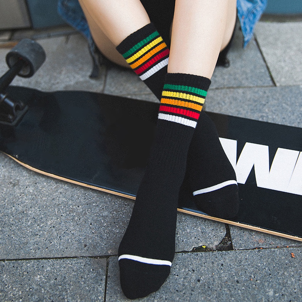 Vớ Nữ Thoáng Khí Họa Tiết Sọc Ngang Thời Trang Cao Cấp