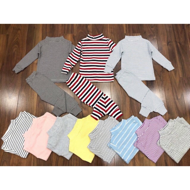 Combo 3 bộ ko chọn màu cotton cổ 3 phân