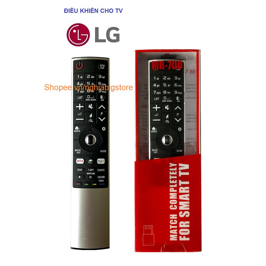 [Mã 208ELSALE hoàn 7% đơn 300K] Magic Remote Điều Khiển Cho Smart TV LG Có Chuột Bay Thay Thế LG AN-MR600, AN-MR650