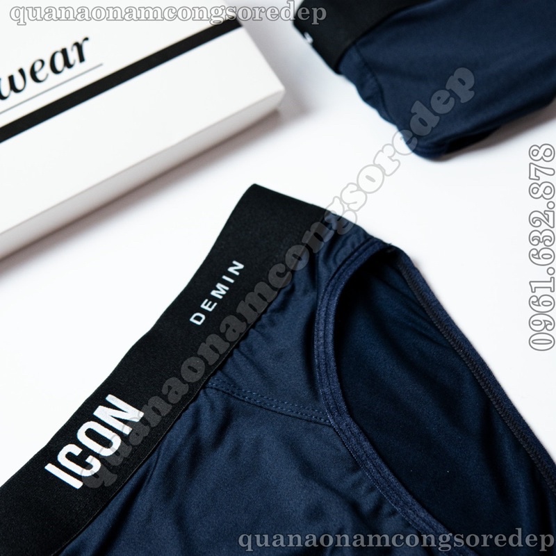 {Sale} Quần sịp tam giác I.C.O.N vải thun lạnh, co giãn 4 chiều, thấm hút mô hôi, Không bai không xù