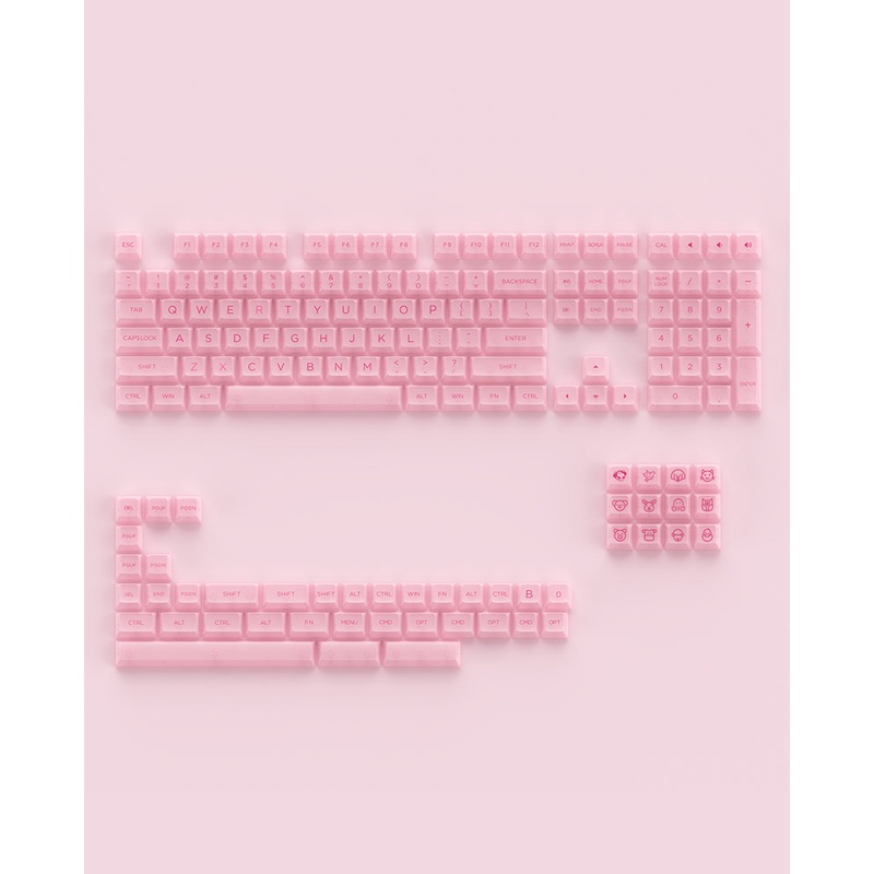 Bộ keycap Akko – Pink (PC / ASA-Clear profile / 155 nút)