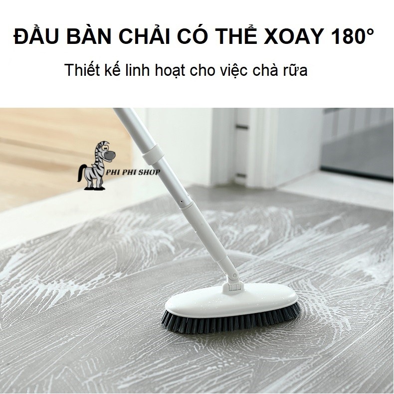 Cây bàn chải vệ sinh nhà cửa cán nhôm có thể kéo dài P2350