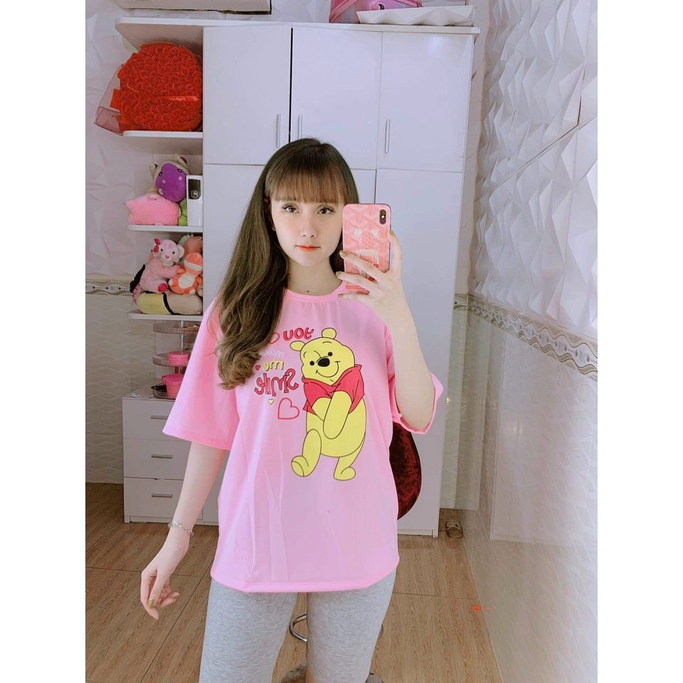 Set Bộ Đồ Nữ Mặc Nhà Quần Ngố Thun Ôm bố sát + Áo Phông SMILE Ullzang (Ảnh thật/Có Sẵn)