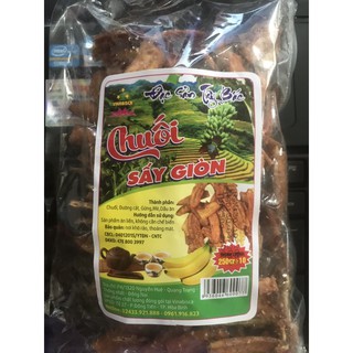 Chuối sấy giòn Vinabisca, gói 250g
