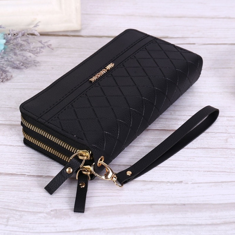 Ví 2 Khoá Cầm Tay Fashion Classic Nhiều Ngăn Mẫu Đẹp Giá Rẻ